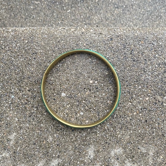 Jade turquoise imitation plastic bracelet - Picture 1 of 5